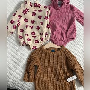 Baby girl sweater bundle